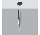 Lampadario a sospensione cluster drop nero, cromo g9 lámpara colgante cluster drop negro, cromo g9