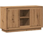 Aparador | aparador de comedor | armario de cocina de madera de ingeniería roble artisan 102x35x60 cm cfw21180