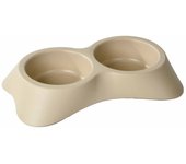 Comedero doble para perros y gatos