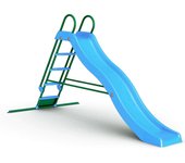 Tobogán ondulado gigante para niños, juego de jardín y terraza, 285 x 150 x h 168 cm. / título predeterminado