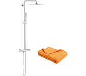Columna de ducha grohe con mezclador termostático vitalio joy system 230 + microfibra