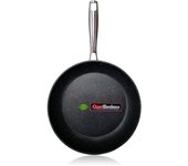 Sartén inducción 22cm, antiadherente ecológico sin pfoa, aluminio forjado, vitrocerámica, gas, wecook, negro, , ecochef