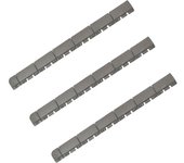 Pack 3 remates con acabado macho, finalización suelo marte gris – efecto cruzado