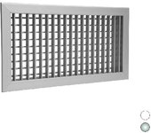 Salida de entrega con alas ajustables todos ral 9016 mm 400 x 100.