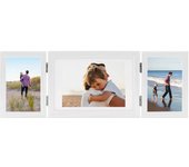 Marco de foto collage triple blanco 22x15cm+2x(10x15cm)