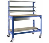 Banco de trabajo simonwork mobile bt1 box 900 azul/madera - 448199211159074 - simon rack