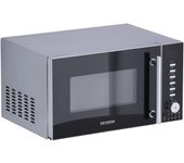 Severin mw 7773 microondas con grill y convección 20 l. negro / plateado