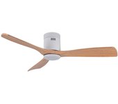 Ventilador de techo siroco off bel air 3 aspas blanco/haya ø130 cm