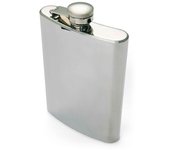 Petaca en acero inox de 235 ml. / 8 oz. brillante