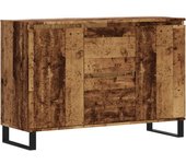 Aparador | aparador de comedor | armario de cocina de madera de ingeniería envejecida 104x35x70 cm cfw74254