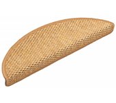 Alfombrilla autoadhesiva escalera sisal 15 piezas | alfombras de escalera | tapetes de escalera naranja 56x17x3cm cfw65100