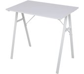 Rebecca mobili mesa de oficina para pc de madera acero blanco escritorio para juegos moderno