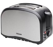 Tostador cocina 2 rebanadas 800w acero inox tristar