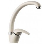 Grifo monomando alto para lavabo sin desagã¼e en acero inoxidable acabado cepillado con maneta color carbon tubico colorado