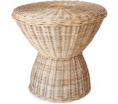 Mesa auxiliar de ratán ø47x46cm