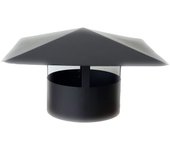 Chimenea china-160mm-hembra para pipa negra-negro
