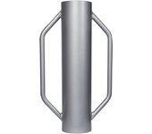 Hinca postes con agarre 13,5kg ø14cm, pisón manual acero para clavar postes, vallar, compactar suelo