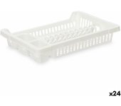 Escurridor para fregadero blanco plástico 42,5 x 7 x 29,5 cm (24 unidades)