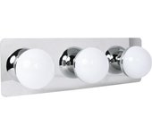 Aplique sirla 3x5w led 1650lm 4000k ip44 l.10xan.5xal.10cm cromo