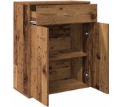 Aparador | aparador de comedor | armario de cocina de madera contrachapada madera envejecida 60x30x75 cm cfw73278