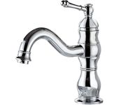 Grifo de lavabo vintage, grifo de baño giratorio de 360°, agua fría y caliente opcional, grifo mezclador monomando de latón para lavabo, cromado