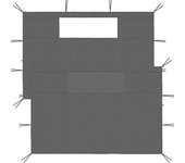 Maison exclusive - paredes laterales de cenador con ventanas 2 uds gris antracita