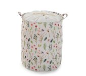 Cesto para la ropa sucia versa flores poliéster textil (38 x 48 x 38 cm)
