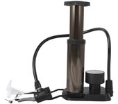 Bomba de aire con barómetro e inflador de pedal wheelup, accesorio para bicicleta de montaña y bicicleta eléctrica (dorado)