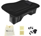Costway colchón de aire inflable para coche, cama universal con bomba eléctrica, almohada, bolsa de almacenamiento & relleno impermeable para asiento