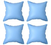 Vidaxl cojines hinchables para cubiertas de piscinas 4 uds pvc