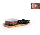 Set bandeja y 2 vasos cm 15x22, marca h&h