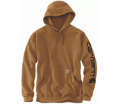 Sudadera carhartt logo manga capucha marrón t.xl - k288-brn-xl