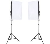 Kit de estudio fotográfico con iluminación y fondo cfw41338