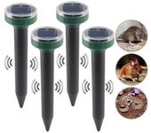 Repelente ultrasónico solar para serpientes e insectos, para exteriores, con vibrador electrónico de alta potencia para granjas ganaderas.