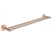 Grohe essentials toallero metálico doble con fijaciones ocultas, warm sunset (40802da1)