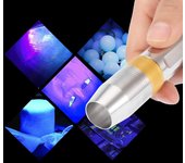Linterna de mano de 3 colores ultravioleta, uv, blanca y amarilla, para prueba de dinero de jade