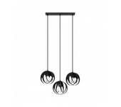 Sollux lighting tulos lámpara de techo colgante bar, negro, 3x e27