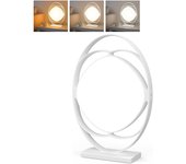 Lámpara de terapia de luz, lámpara sad de 10 000 lux sin rayos ultravioleta con 3 temperaturas de color y brillo ajustable y función de memoria