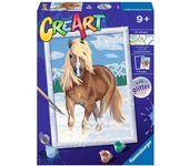 Juego creativo ravensburger 28940 creart horse, para aficionados a la equitación