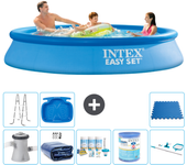 Paquete de piscina - intex - alrededor - 305x305x61 cm + accesorios a864