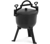 Horno holandés - con tapadera - 4 l - esmaltado - royal catering