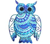 Origen home decor - adorno búho adorno pared | jardin azul - 20x0x15 cm