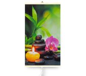 Panel radiante eléctrico decorativo trio, calefacción por infrarrojos 420w/210w, vibración armonie, 100 x 57 cm