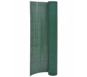 Maison exclusive - valla de jardín de doble cara verde 110x300 cm