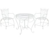 Conjunto de muebles de jardín sheela blanco