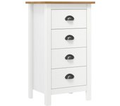 Aparador | aparador de comedor | armario de cocina hill madera maciza de pino blanco 46x35x49,5 cm cfw42112