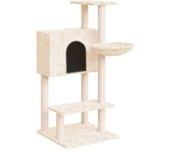 Rascador para gatos | juguetes para gatos con postes de sisal crema 108,5 cm cfw67403