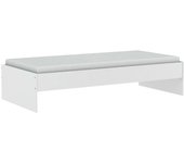 Cama juvenil tidy blanca habitación juvenil 90x200 cm sin somier