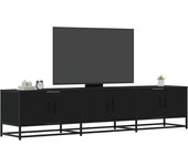Mueble tv negro 180x35x41 cm de madera contrachapada