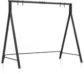 Costway estructura columpio, marco en forma de a en en acero, 2 maneras de colgarla, soporte silla colgante patio terraza balcón jardín exterior, 210